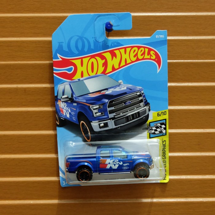 HOTWHEELS 15 Ford F-150 Biru / Blue K&N