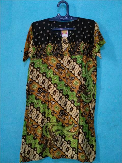 DASTER BATIK LENGAN PENDEK BAHAN SANTUNG SALE 110RIBU DAPAT 4