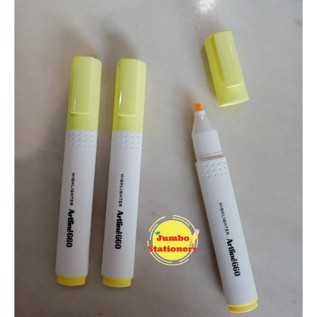 Textliner Highlighter ARTLINE 660 Highliter EK-660 Pastel Kuning