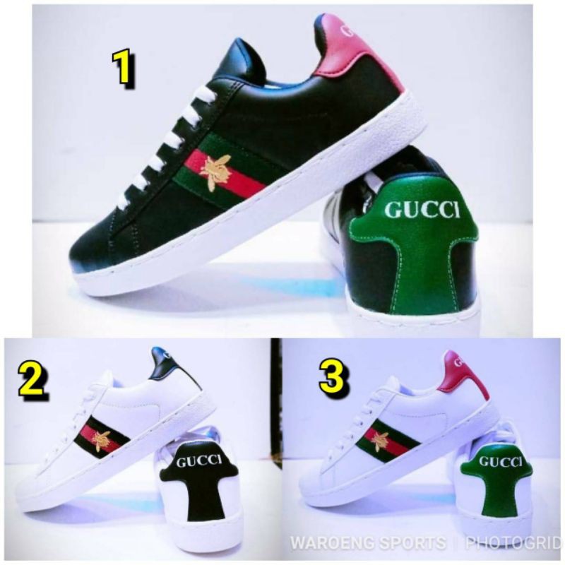gucci women's black ace sneakers