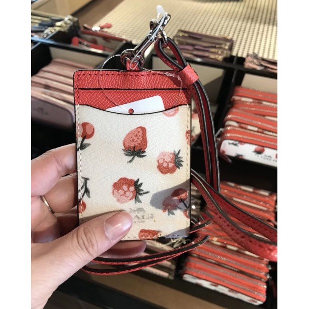 

coach id card lanyard