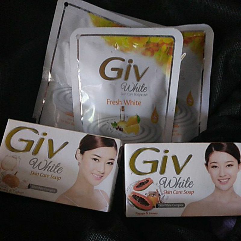 GIV white sabun mandi batang/ cair