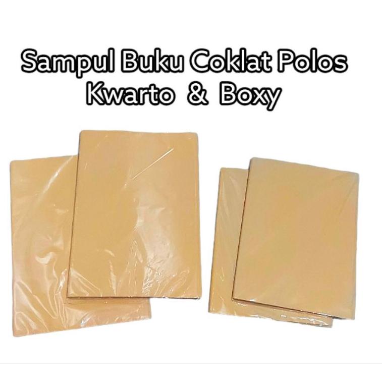 

(X5W2).. SAMPUL BUKU COKLAT POLOS ISI 20 LEMBAR UKURAN KWARTO DAN BOXY //Bantingharga