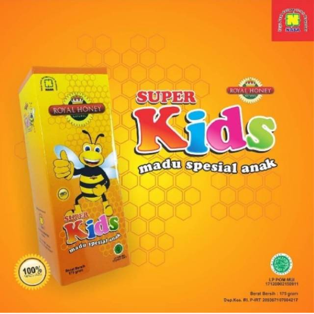 PENAMBAH NAFSU MAKAN ANAK Madu supe rkids PT.NASA
