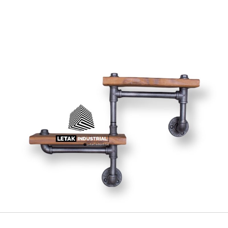 RAK INDUSTRIAL/RAK PIPA INDUSTRIAL/RAK DINDING/RAK MINIMALIS/RAK PAJANGAN/RAK JATI BELANDA/RAK PIPA 