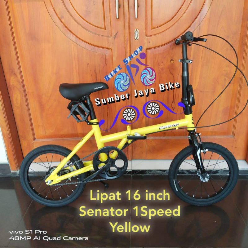 Sepeda Lipat 16 inch Senator 1Speed