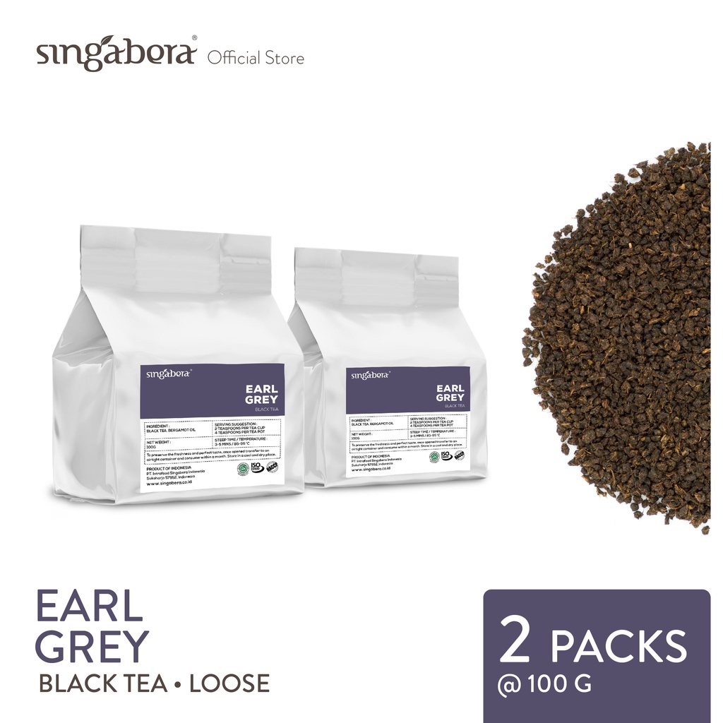 

Singabera Earl Grey - Black Tea - 2 pouch @ 100g (Loose tea)