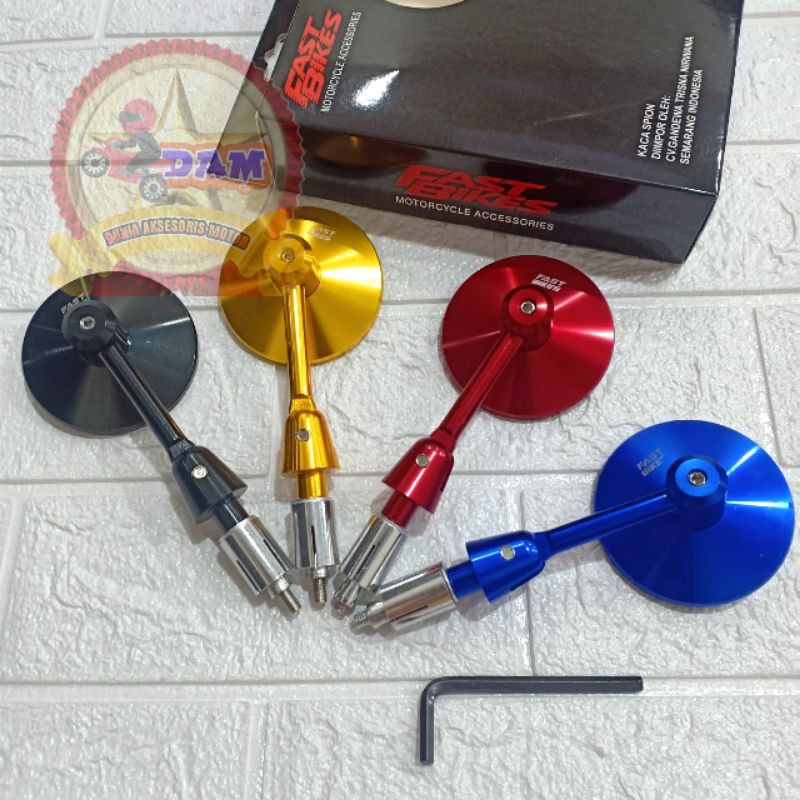 Spion jalu bulat Bar end Kaca Cembung motor beat scoopy nmax aerox xmax pcx vario vixion Vespa mio-2