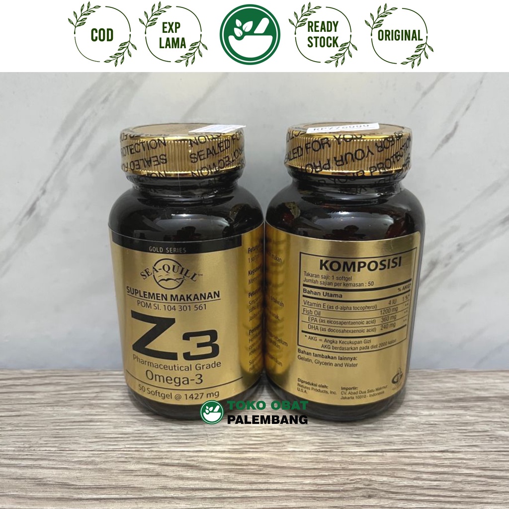 SEA QUILL Z3 OMEGA 3 50 SOFTGEL SEA-QUILL Z3 OMEGA-3 PHARMACEUTICAL GRADE GOLD SERIES