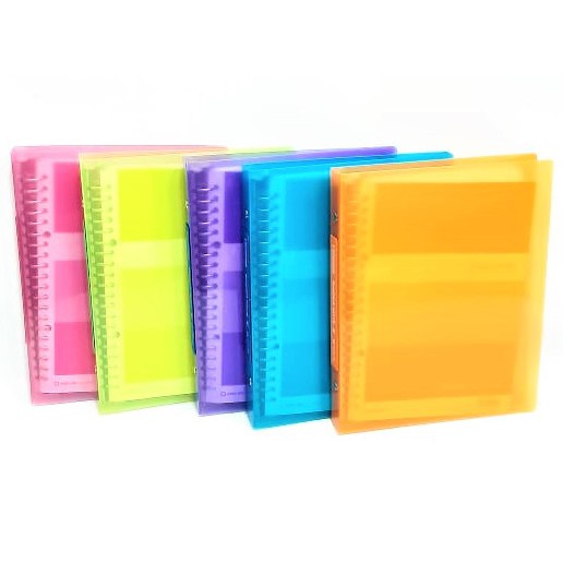 

BINDER NOTE A5 MAP LOOSE LEAF 20 RING LUBANG KINGJIM 128 GA BONUS KERTAS WARNA TRASPARANT BAGUS