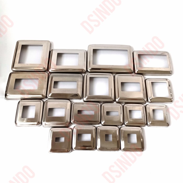 Flange/ring kotak stainless steel 50 x 50 mm (201)