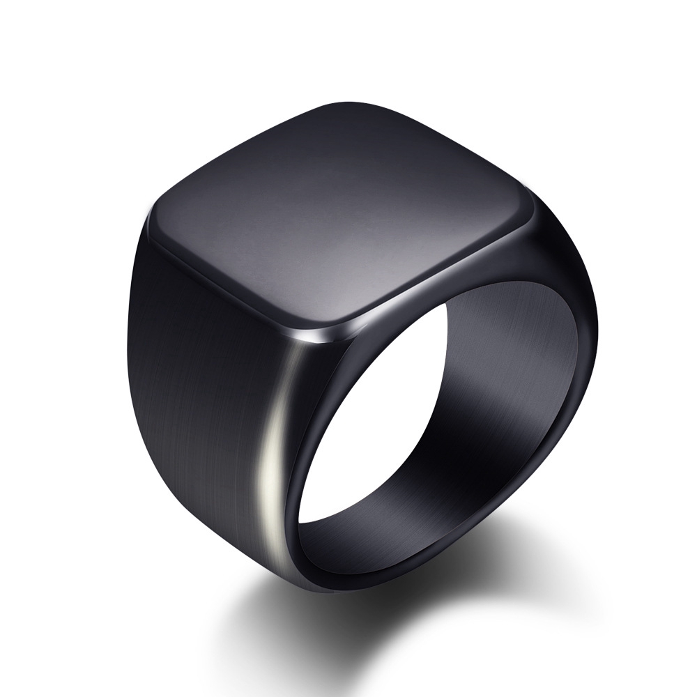 SEUSUK Fashion Ring Simple Smooth Eco Ring Couple Ring Polished Ring COD Ring