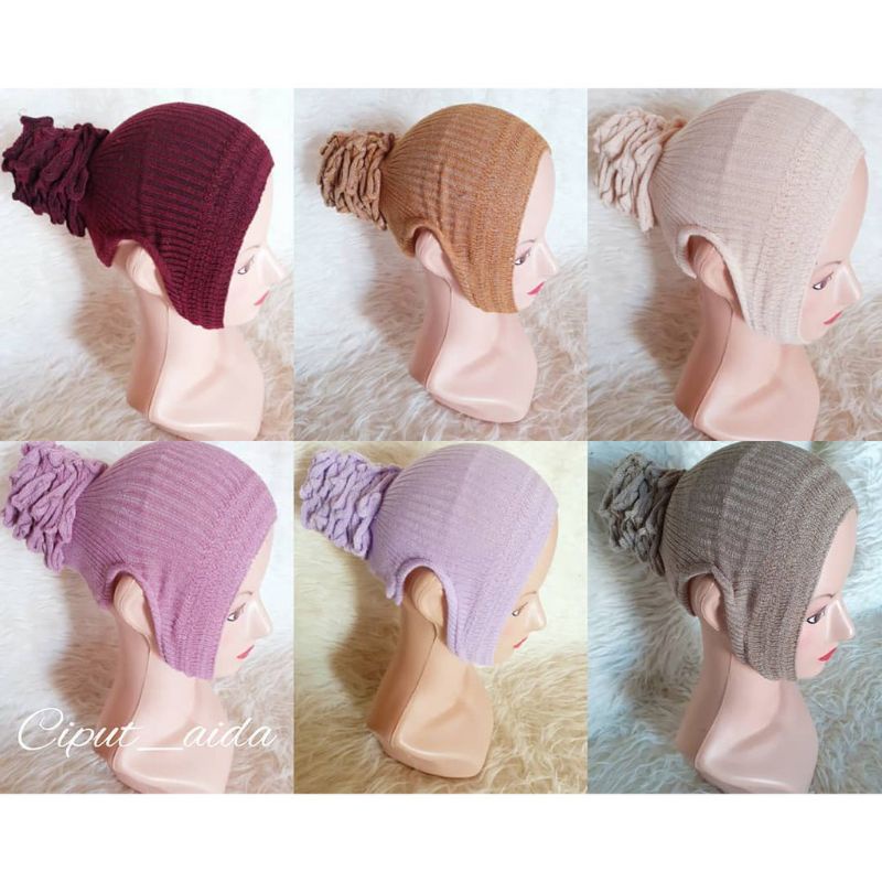 Hijab official - Ciput Bandana Rajut Anbud Konde Daleman Hijab Kerudung Anti Budeg Cepol