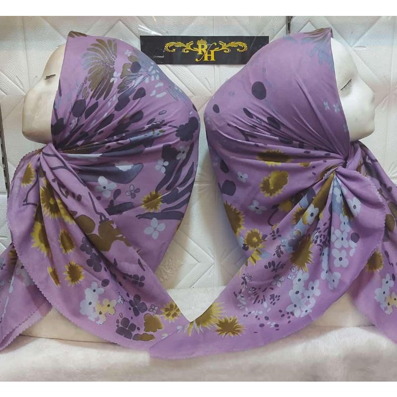 HIJAB VOAL MOTIF TERBARU (MM01) MOTIF DENAY VOAL SEGI EMPAT HIJAB VOAL MOTIF BUNGA