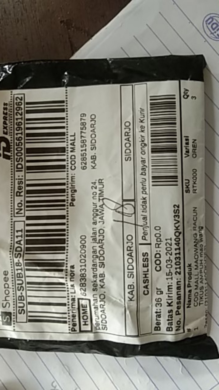 Cod Mall Maowang Racun Tikus Ampuh Mao Wang