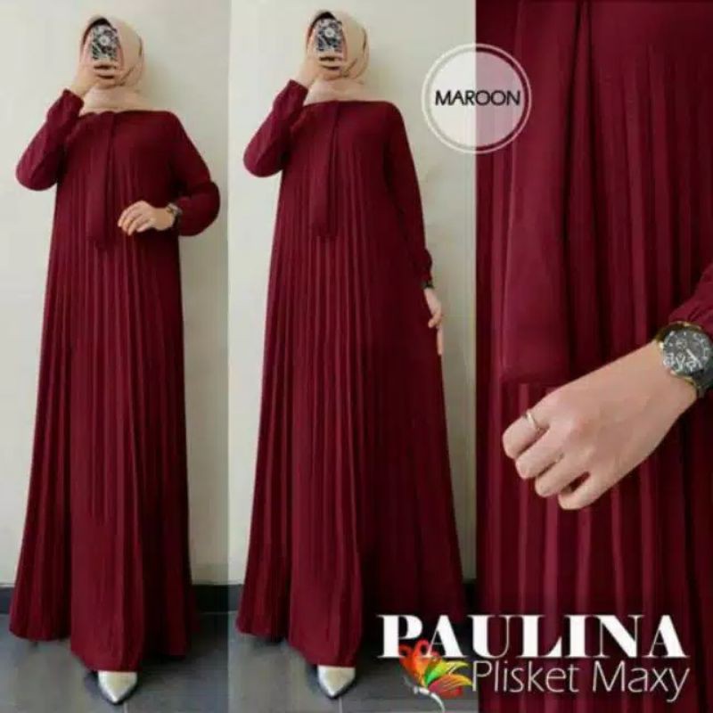 Gamis Plisket Maxy Jumbo