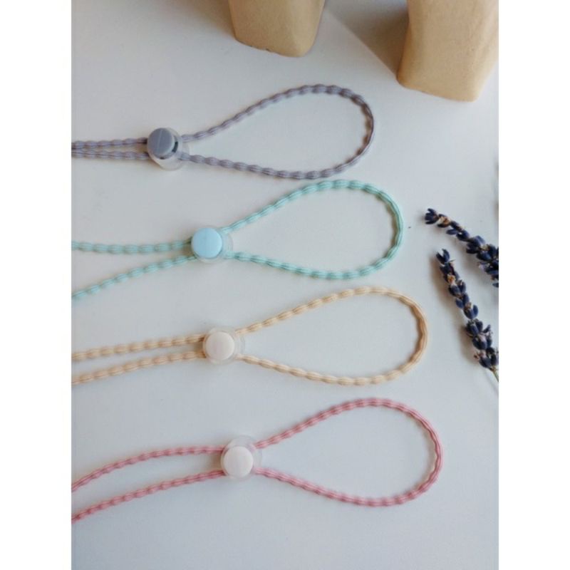 Strap Masker 2in1 POLOS Konektor Headloop Tali Masker