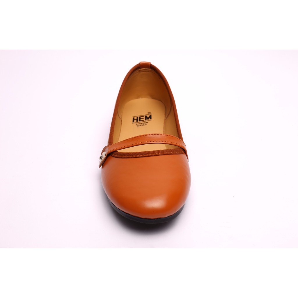 TERLARIS Sepatu Wanita Flatshoes HEM Tan - 103
