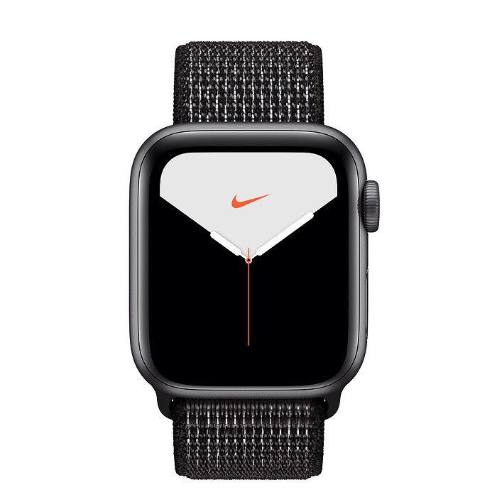 apple watch nike  space grey aluminium case with black nike sport loop