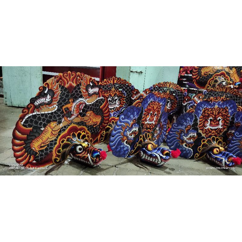 barongan cat brush murah sd smp  produk baru barongan anak barongan asli ganongan devil reog