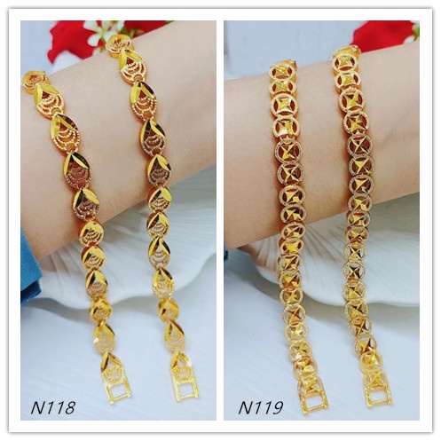 Gelang Xuping Lapis Emas 24K Perhiasan N118.119