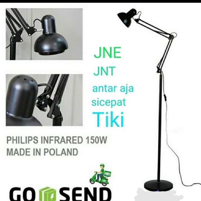 lampu fisioterapi infrared philips + dudukan lampu stand Lc