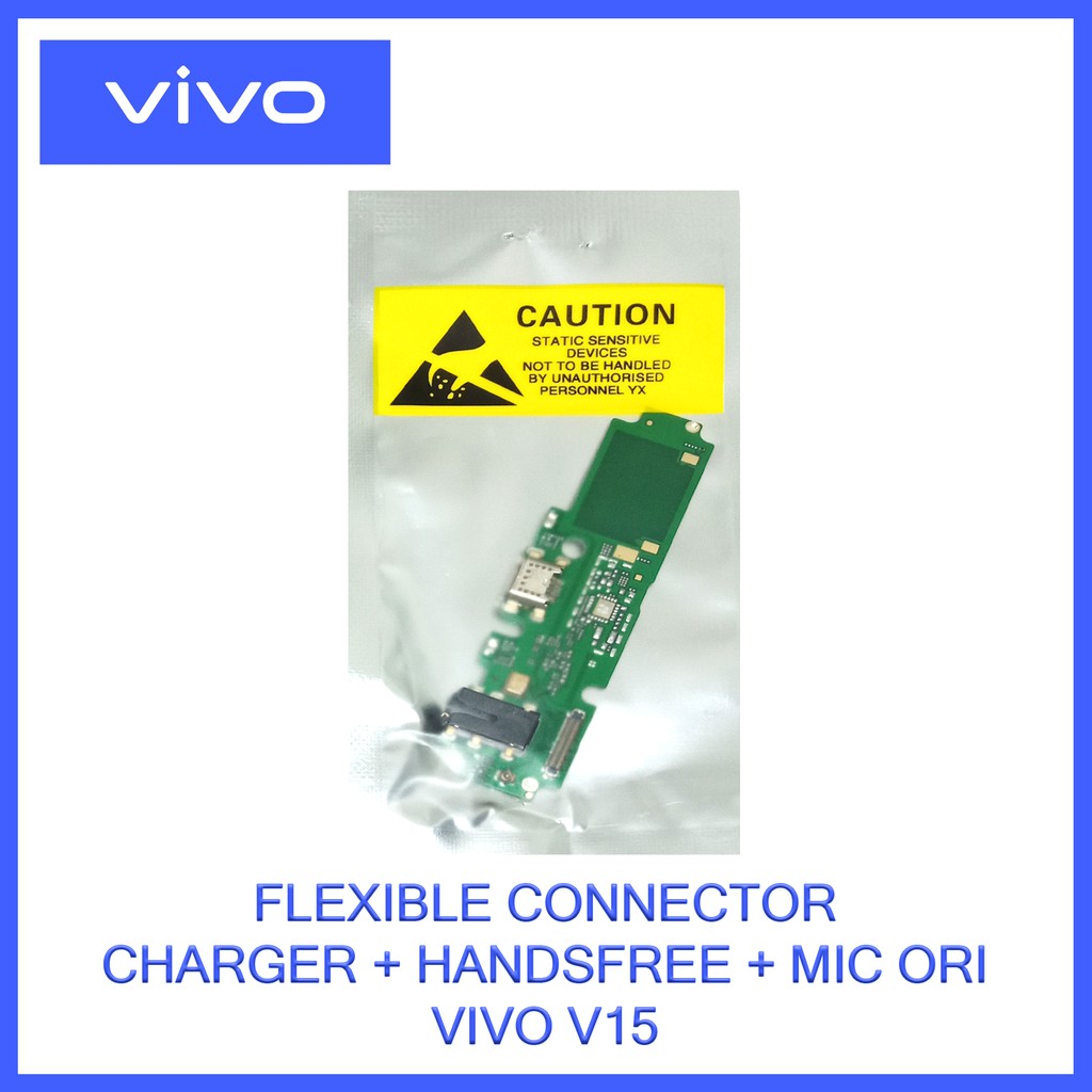 FLEXIBLE CONNECTOR CHARGER + HANDSFREE + MIC ORI (VIVO 15)