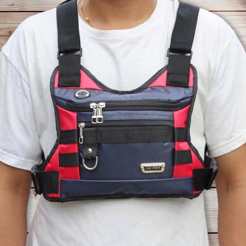 Chest Bag Chest Rig Bag Rompi Tas Dada Original Polo Amstar Bahan Micro 100% Real Picture