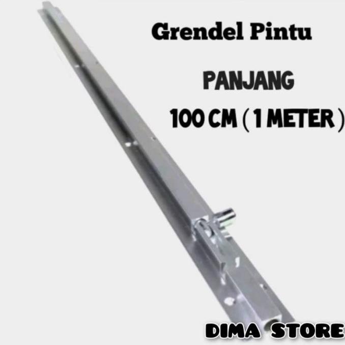 1 Meter Grendel Alumunium Slot Pintu Ruma Kupu Tarung Panjang Minimali