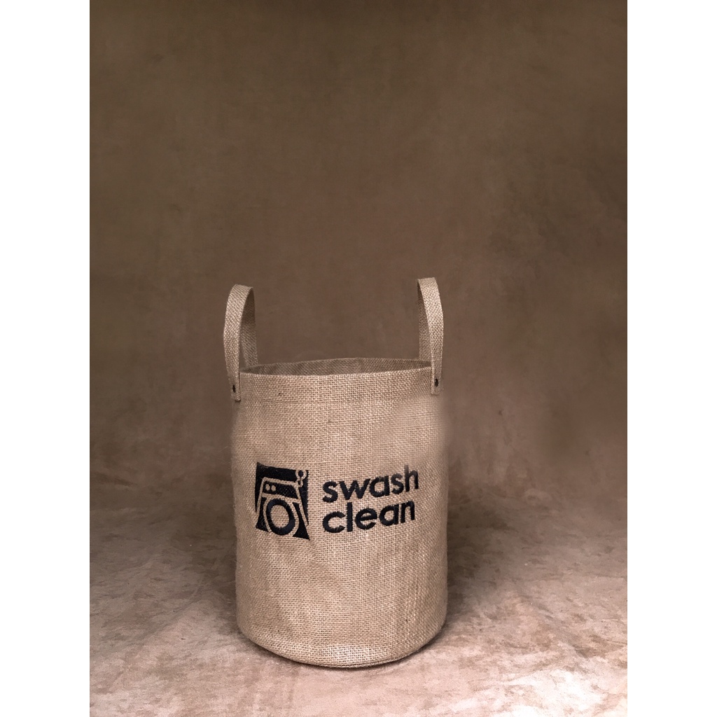 Souvenir Tas Karung Goni Custom Handmade Hampers  Lebaran Idul Fitri - Tas Keranjang Goni Bulat