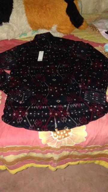 Kemeja Batik Songket / Kemeja Kerja / Kemeja Kantor / Kemeja Lengan Panjang