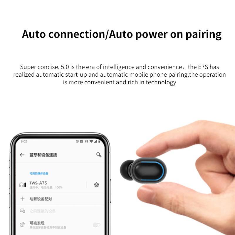 AFS TWS Wireless Bluetooth Earphone BT 5.0 Earbuds HD Bass Long Battery Earphone Wireless Stereo Mini Earbuds Peredam Kebisingan With Mic - T10