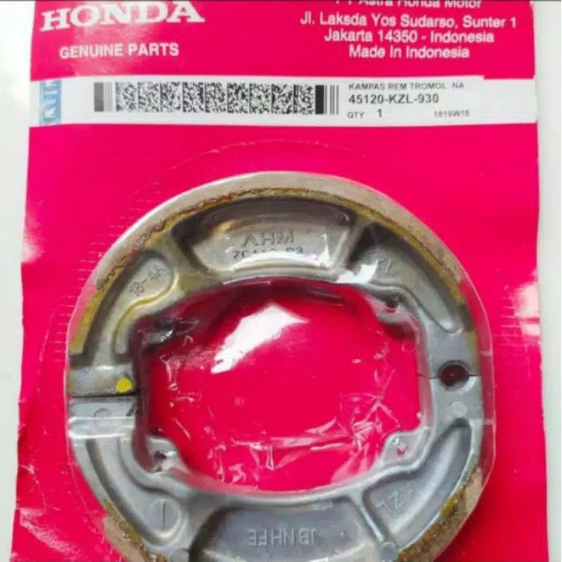 KAMPAS REM BELAKANG HONDA VARIO KARBU/BEAT KARBU/ BEAT FI