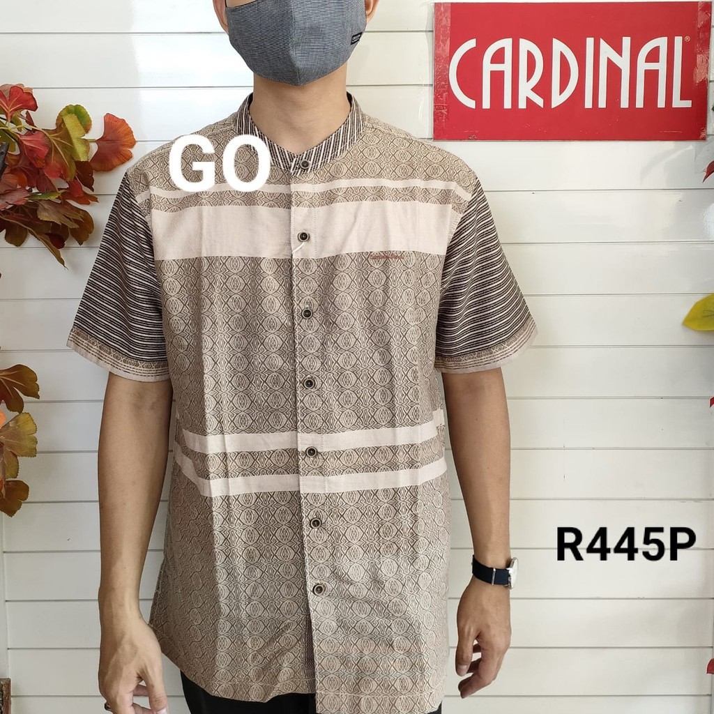 BB CARDINAL KEMEJA KOKO Taqwa Baju Muslim Pakaian Pria Original Salur Lengan Pendek