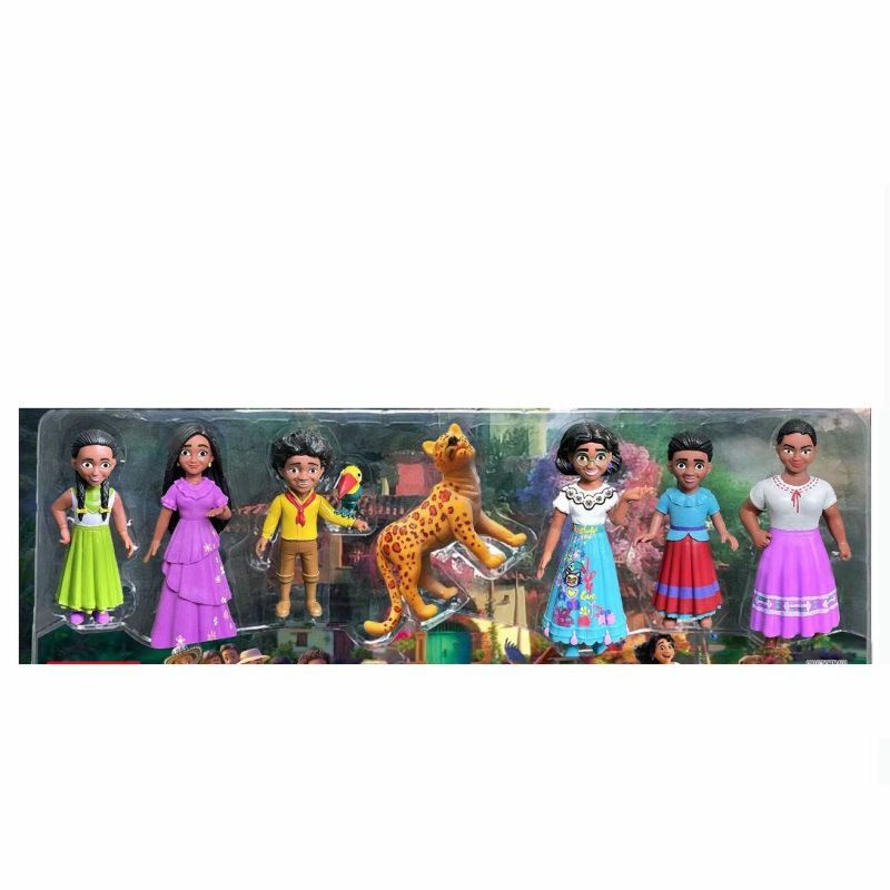 7pcs / Set Mainan Action Figure Karakter Keluarga Madrigal Encanto Mirabel Dengan Kotak Untuk Anak Laki-Laki Dan Perempuan