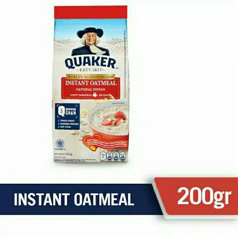 

Quaker Instant Merah 200G - Oatmeal (Reff)