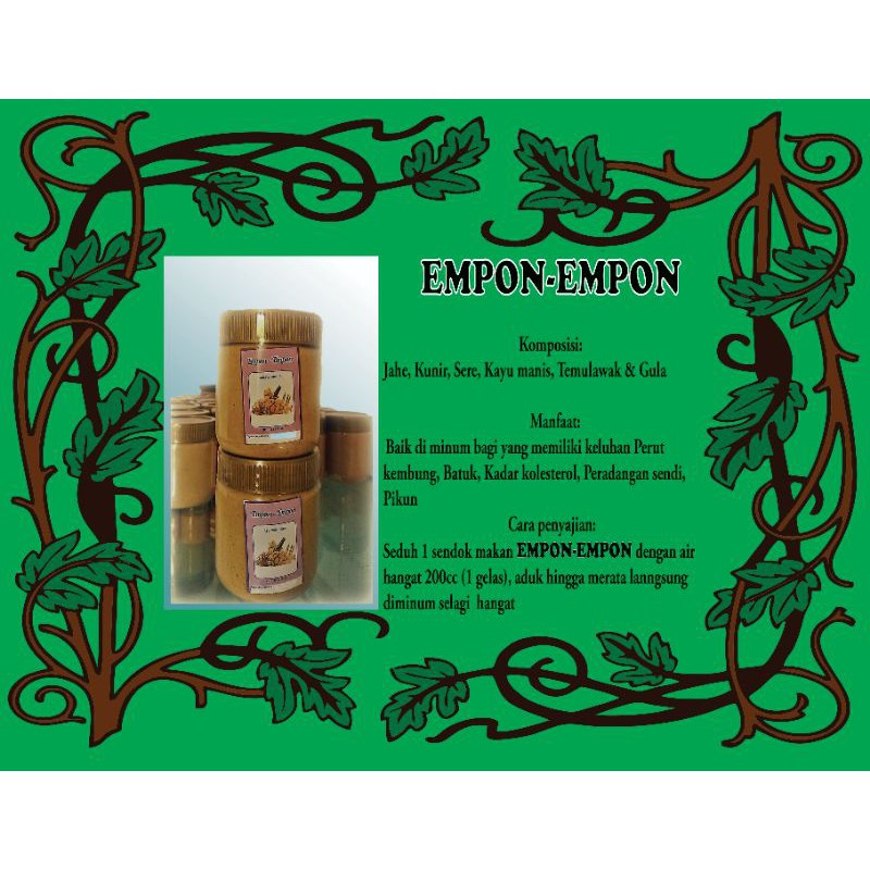 

Jamu bubuk instant/ Jamu jahe merah/ Jamu serbuk empon-empon/Jamu serbuk temulawak