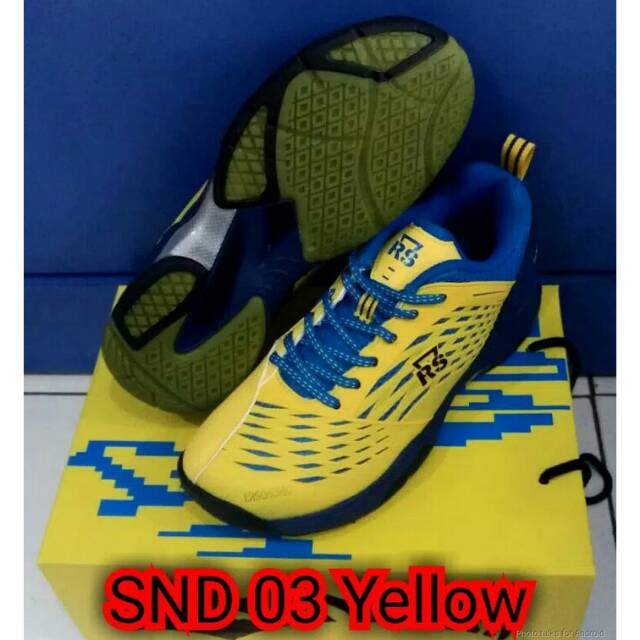 Sepatu Badminton RS SND 03 Yellow