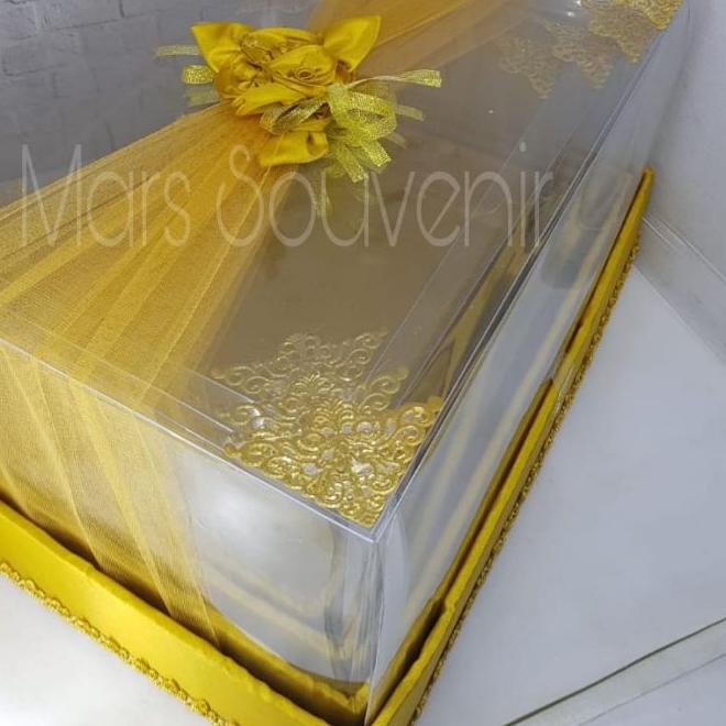

☚ Kotak Hantaran - Seserahan Mika Tile 1 Set Isi 4 Box UK Sedang- ➵