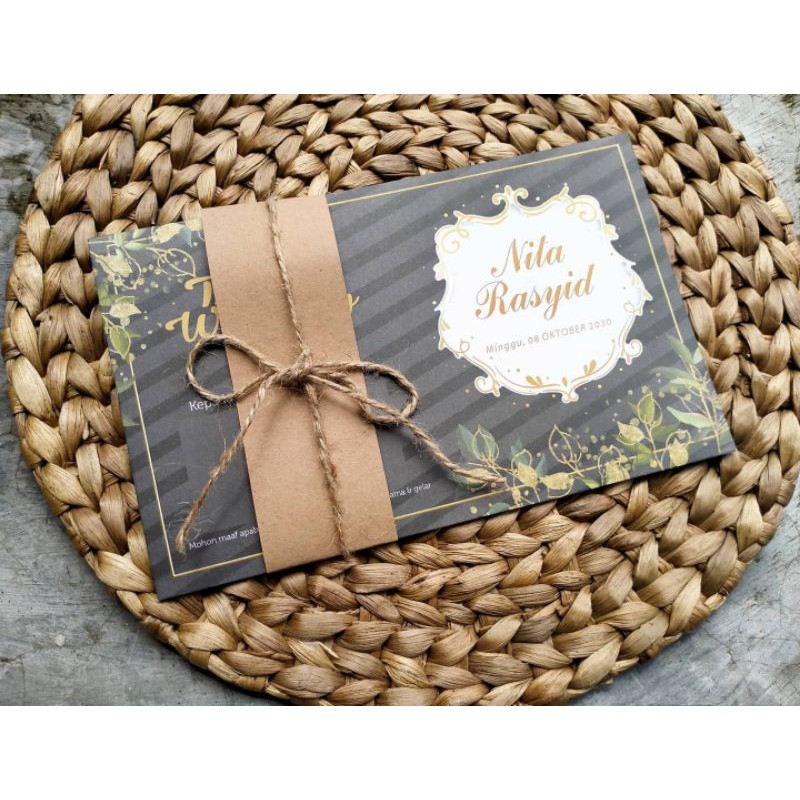 undangan blanko rustic