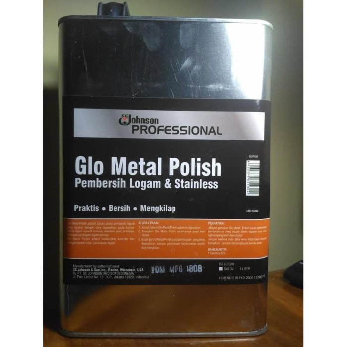 Jual SC Johnson Glo Metal Polish Cairan Pembersih Metal & Stainless
