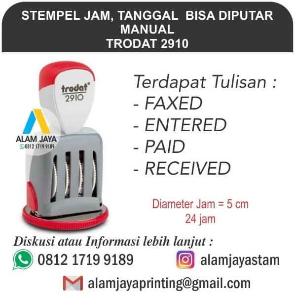 

Stempel Tanggal Dan Jam | Trodat 2910 Manual