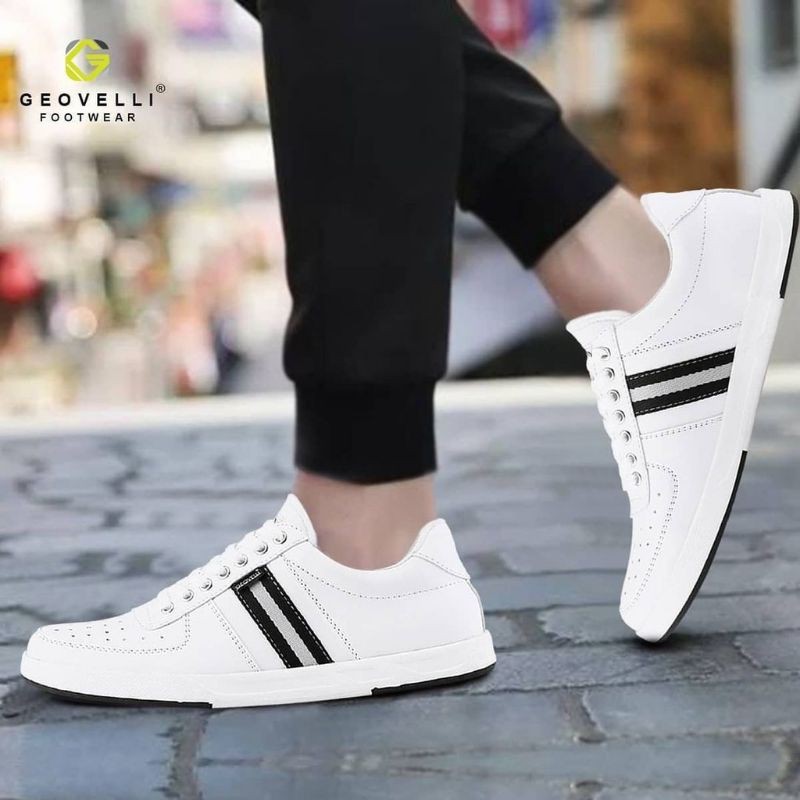 PROMO SEPATU SNEAKERS PRIA TALI PUTIH ORIGAL GVL GEOVELLI