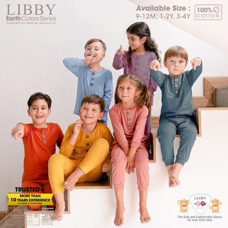 LIBBY EARTH COLOUR SERIES SETELAN OBLONG POLOS LIBBY