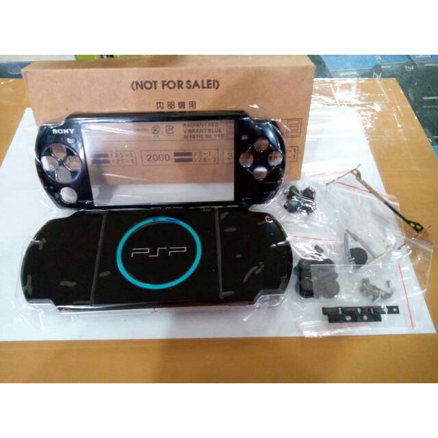 Casing psp slim seri 3000 FULL SET - hitam