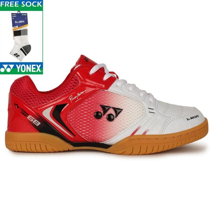 PROMO FREE KAOS KAKI SEPATU BADMINTON YONEX LEGEND KING MERAH PUTIH - DFG4546D6H