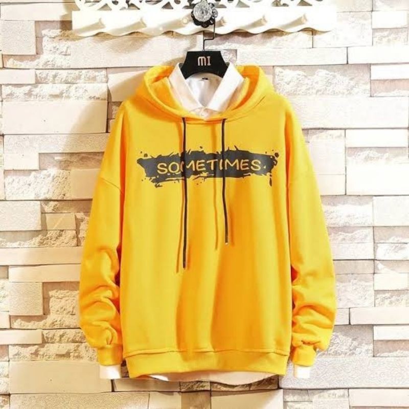 Sweater Hoodie Pria SOMETIMES Terlaris Bisa Bayar Di Tempat