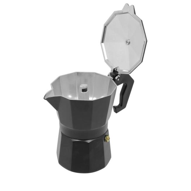 ♥ Moka Pot 3 Cup Alumunium - Black ▼