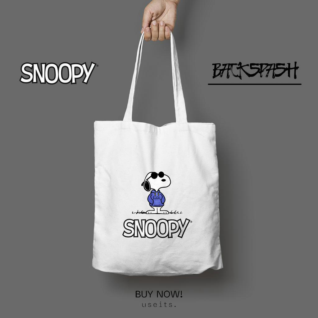 Totebag Snoopy Peanuts Lucu - Totebag Tas Wanita Gambar Snoopy Peanuts TPC