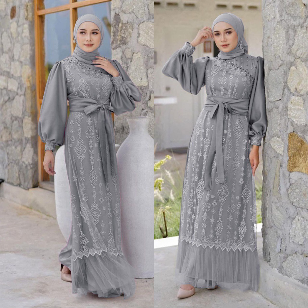 MX ROSSA FASHION MUSLIM GAMIS WANITA TERLARIS / MODEL MEWAH / PAKAIAN PESTA TERBARU